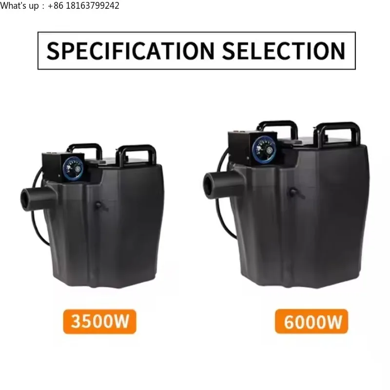 Máquina eléctrica de hielo seco de niebla baja, 3500W/6000W, para fiestas de boda y escenarios de baile para efectos de eventos, máquina de humo de niebla baja