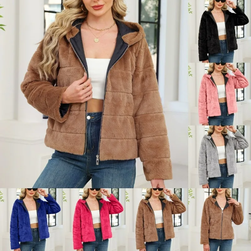 

Faux Fur Coat Women New Fashion European and American Autumn/Winter Warm Women's Jacket