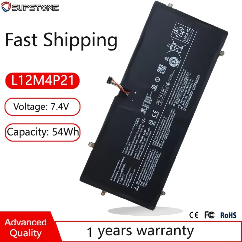 L12M4P21 L13S4P21 Laptop Battery For Lenovo Yoga 2 Pro 13.3 Inch 13-IFI 59-382893 121500156 Y50-70AS-ISE 20266 2ICP5/57/128-2