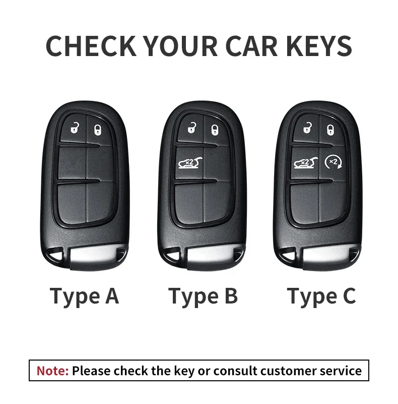 Leather Car Key Case Cover Shell For Jeep Chrysler 300 200 Dodge charger Grand Cherokee Wrangler Compass Renegade For Fiat 500X