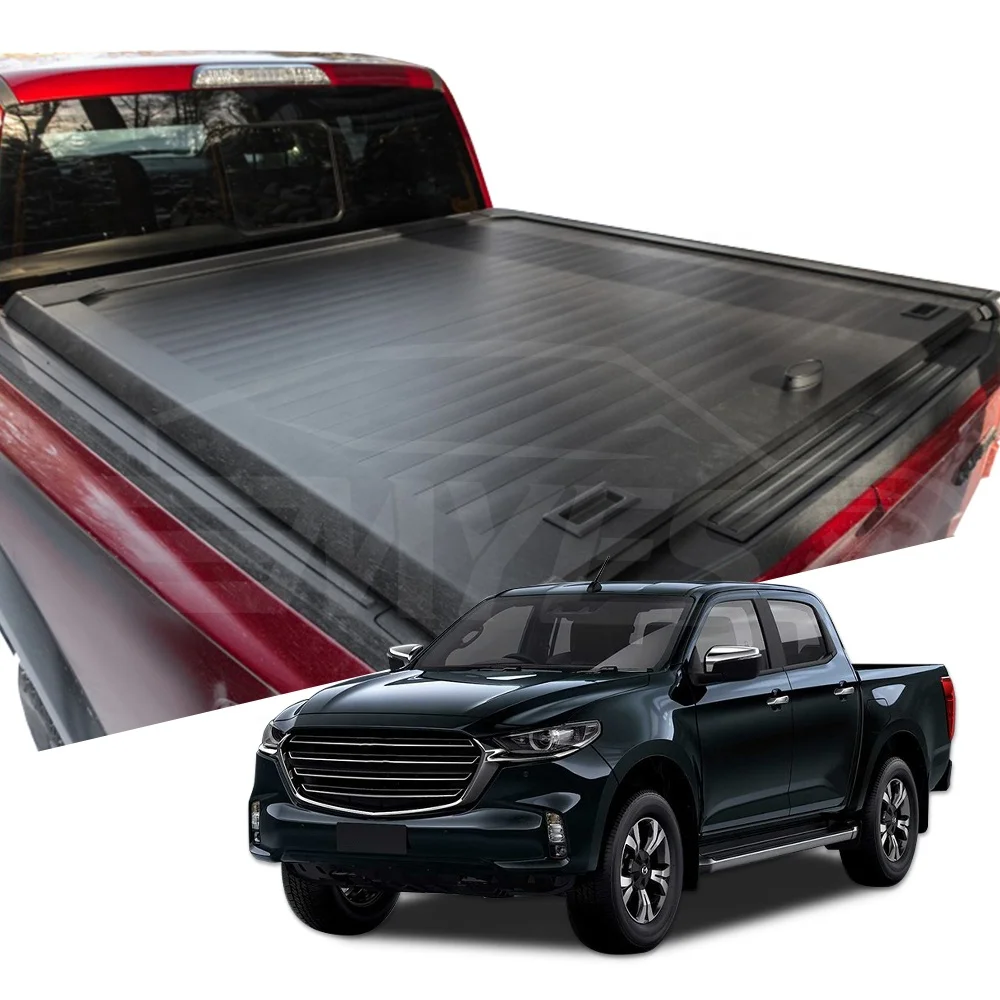 

Modification Custom Aluminum Alloy Locking Hard Retractable Uncover Double Pickup Truck Bed Cover Roller Lid for Hilux 20