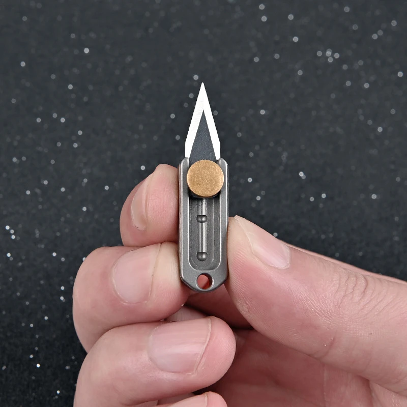 2022 Easy Carry Mini Pure Titanium Express Knives Keychain EDC Tool