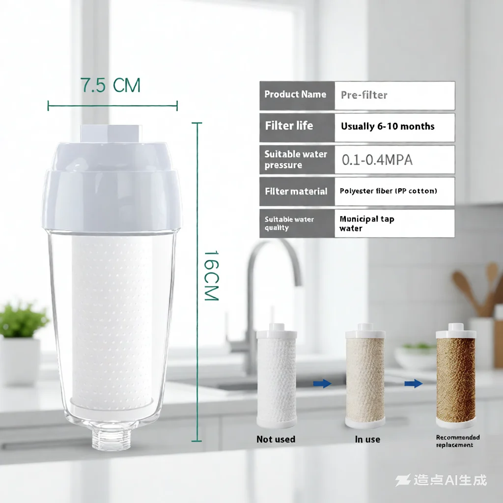 

Universal Water Heater Filter - Compatible with Shower Heads, Kitchen Appliances, Water Purifiers & More