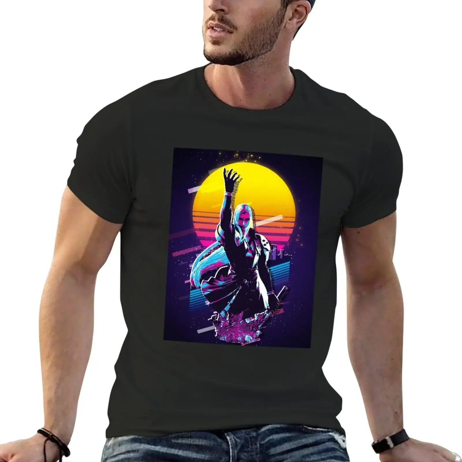 Retro Sephiroth Son of Jenova T-Shirt Tee shirt kawaii clothes mens clothes