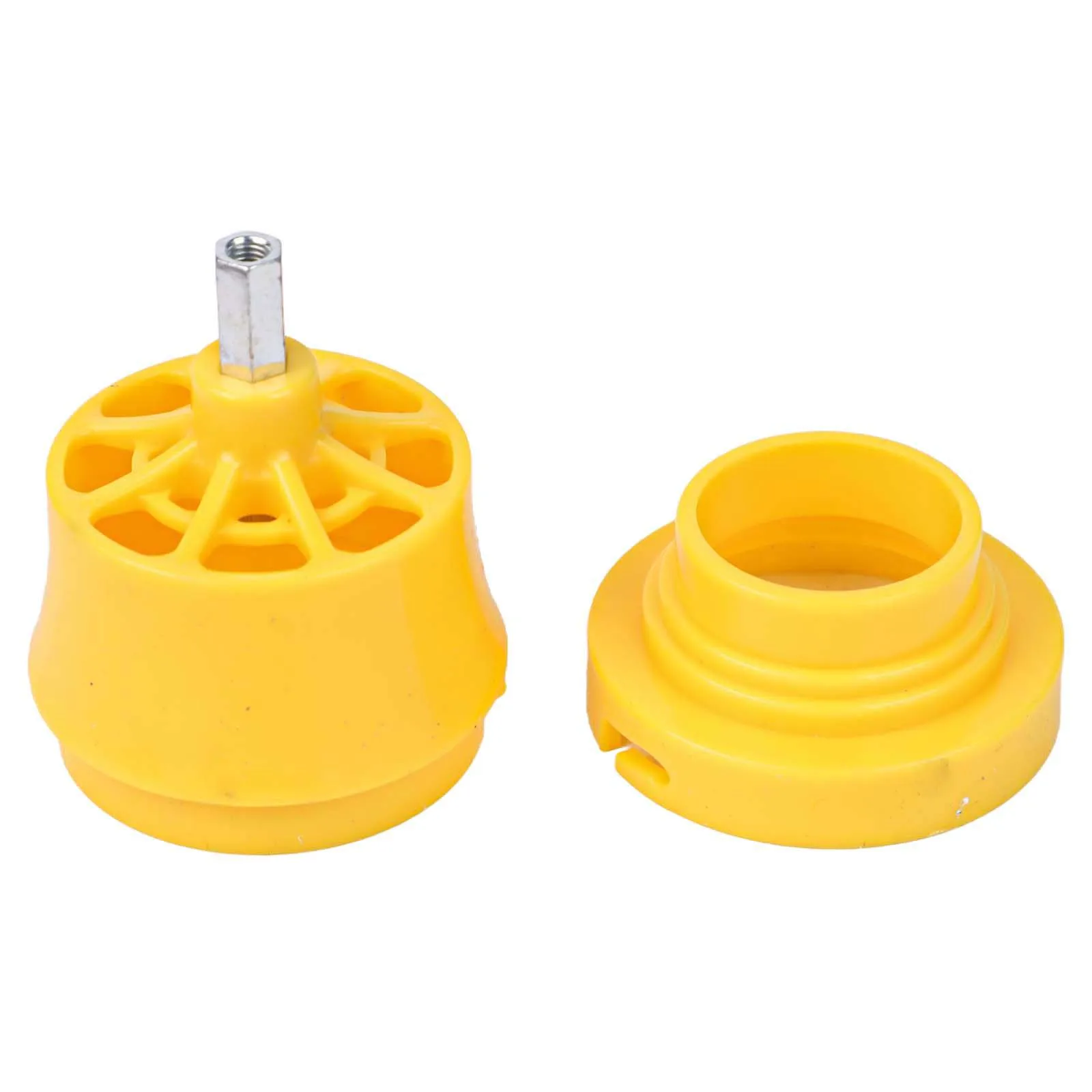 

DIY Plumbing Projects Yellow grey Internal Thread Opener Electric Drill Threader 3 4 Inch Pipe Tool Buckle Locking Mechanism
