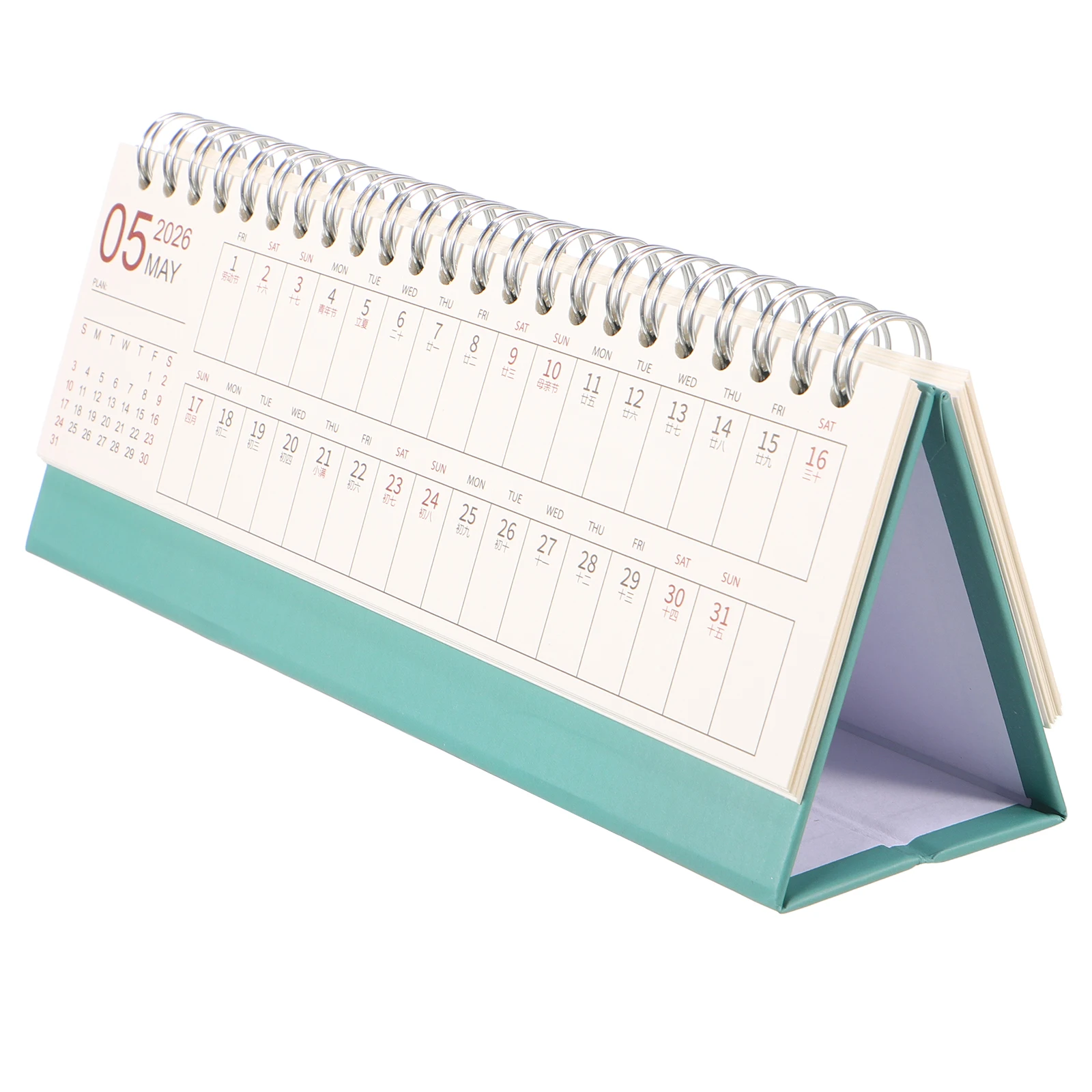 

Simple Desk Calendar Mini Desktop Planner Creative Small Novelty Daily Metal Calandar Work