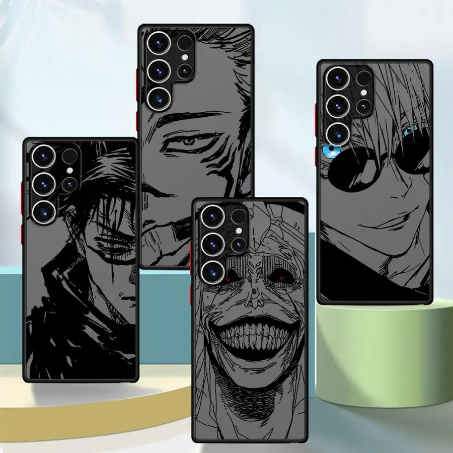 Anime Sukuna Jujutsus Kaisen Soft Edge Phone Case for Samsung Galaxy S23 FE S22 Plus S23Ultra S20 FE