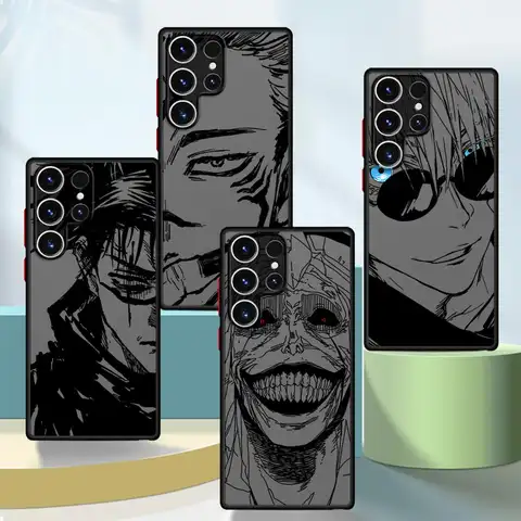 Anime Sukuna Jujutsus Kaisen Bordo Morbido Cassa Del Telefono per Samsung Galaxy S23 FE S22 Plus S23Ultra S20 FE S22 S20 S25 S21 S25Plus S24