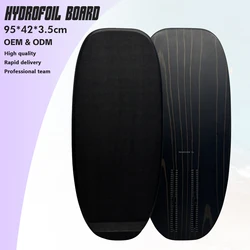 Newly Uprgraded 95cm 11L Hydrofoil Board Carbon Fiber Material with Wood Grain Enhanced EVA for Water Sports Hydrofoil Surfing