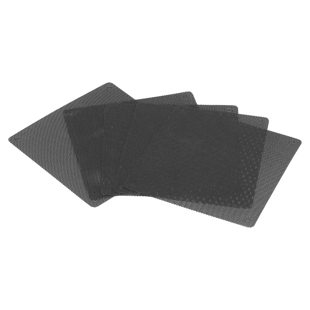 10PCS 120mmx120mm PC Dust Filter Ultra Fine Mesh Black Dustproof Fan Cover PVC Material Computer Fan Cover Laptop Cooling