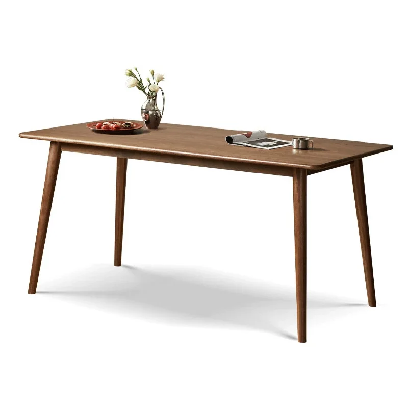 

Modern Simple Dining Table Household North American Black Walnut Table Desk Desk