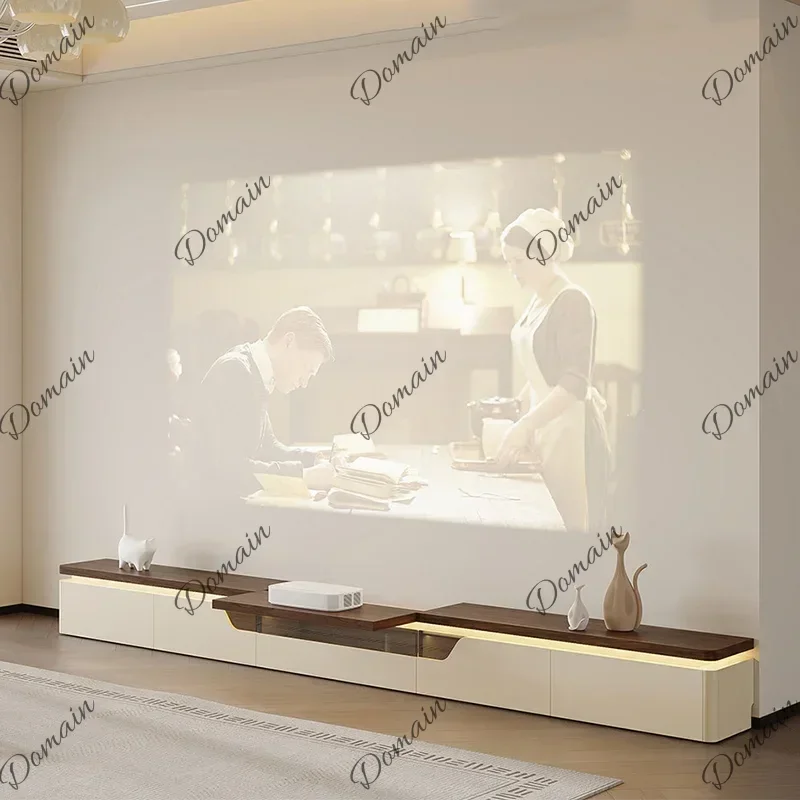 BXX Floor Italian Tv Stand Modern Design Minimalist Aesthetic Tv Cabinet Glass Trendy Meuble Télévision Salon Tv Furniture Home