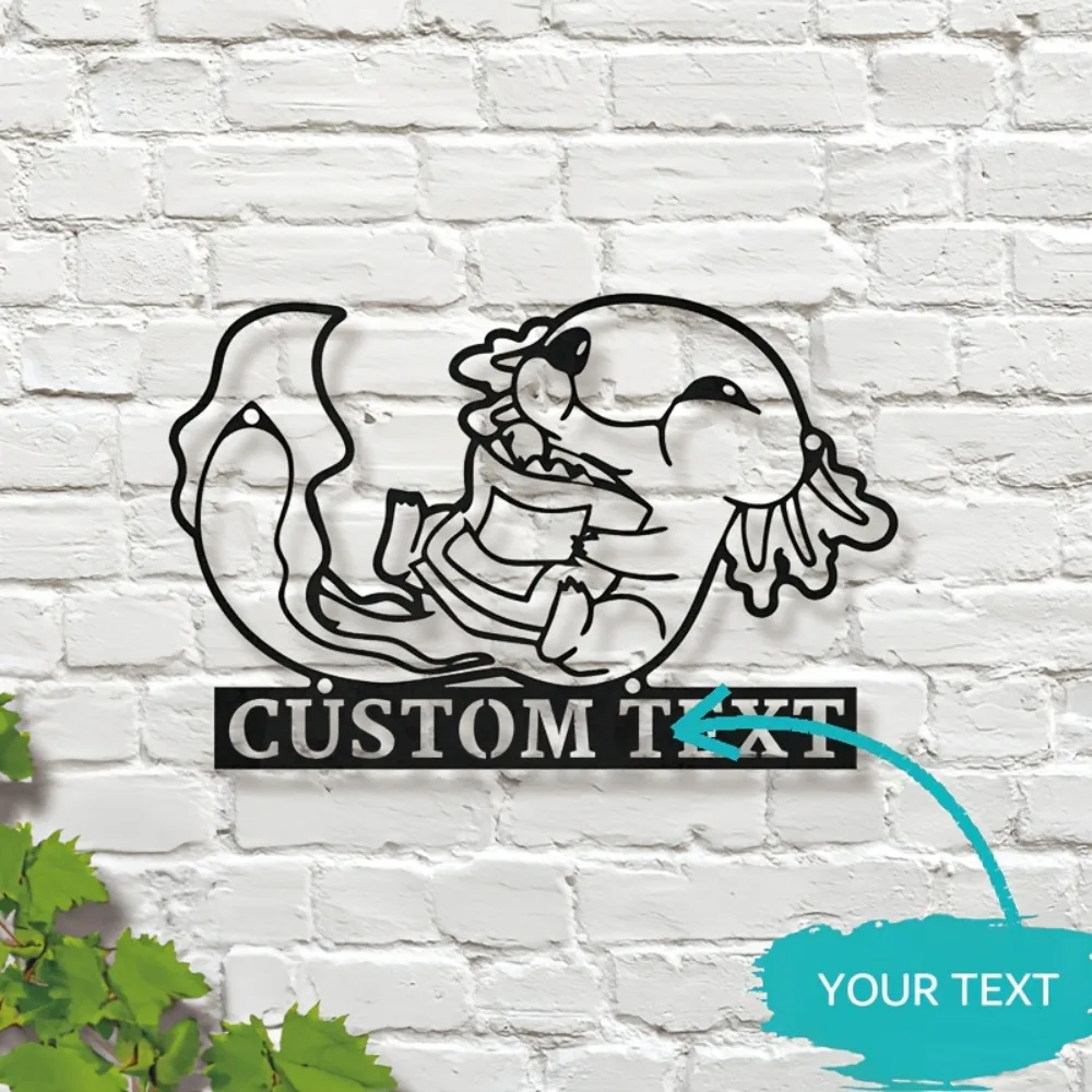 Custom Axolotl Metal Wall Decor Tailored Name Embossed Sign for Homes Room Accent Timeless Style Easy Hanging Wall Sculpture