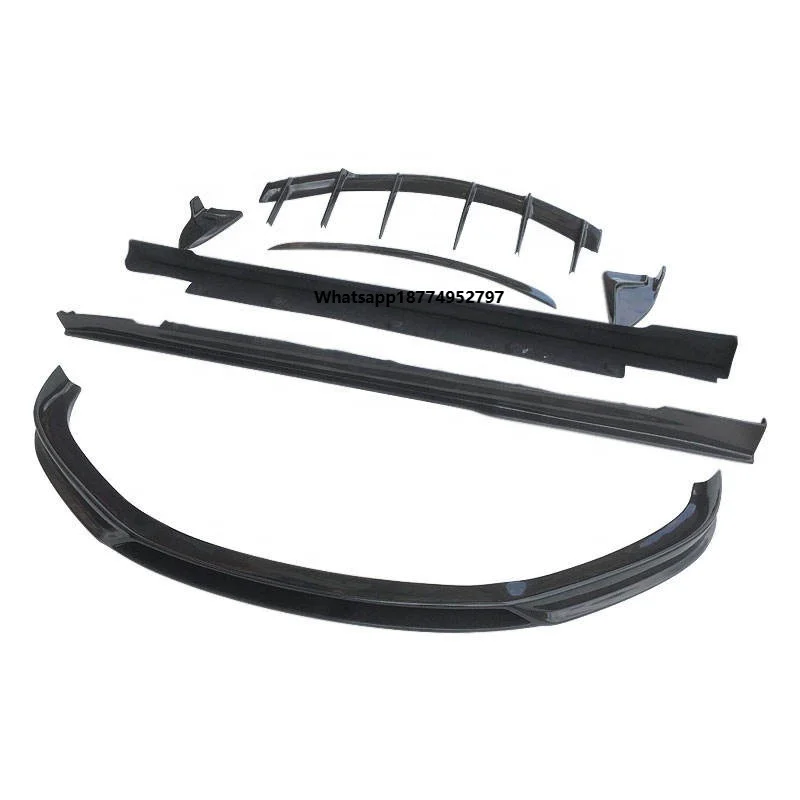 Carbon Fiber Kit for  MODEL S 15-22 Modified RZ Front and Rear Lip Side Skirts Rear Wrap Angle Wide Body Wheel Eyebrow Tail