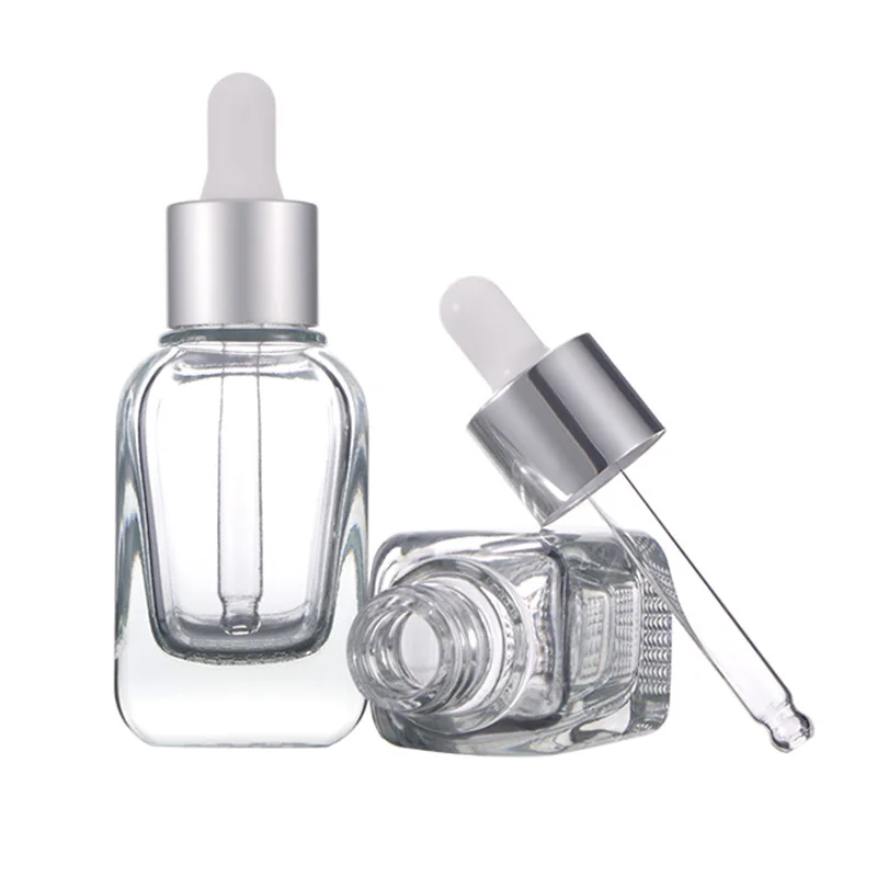 Dropper Bottle Glass 10ml-30ml Empty Cosmetic Packaging Container Vials Essential Oil Bottles Travel Refill Perfume Bottle