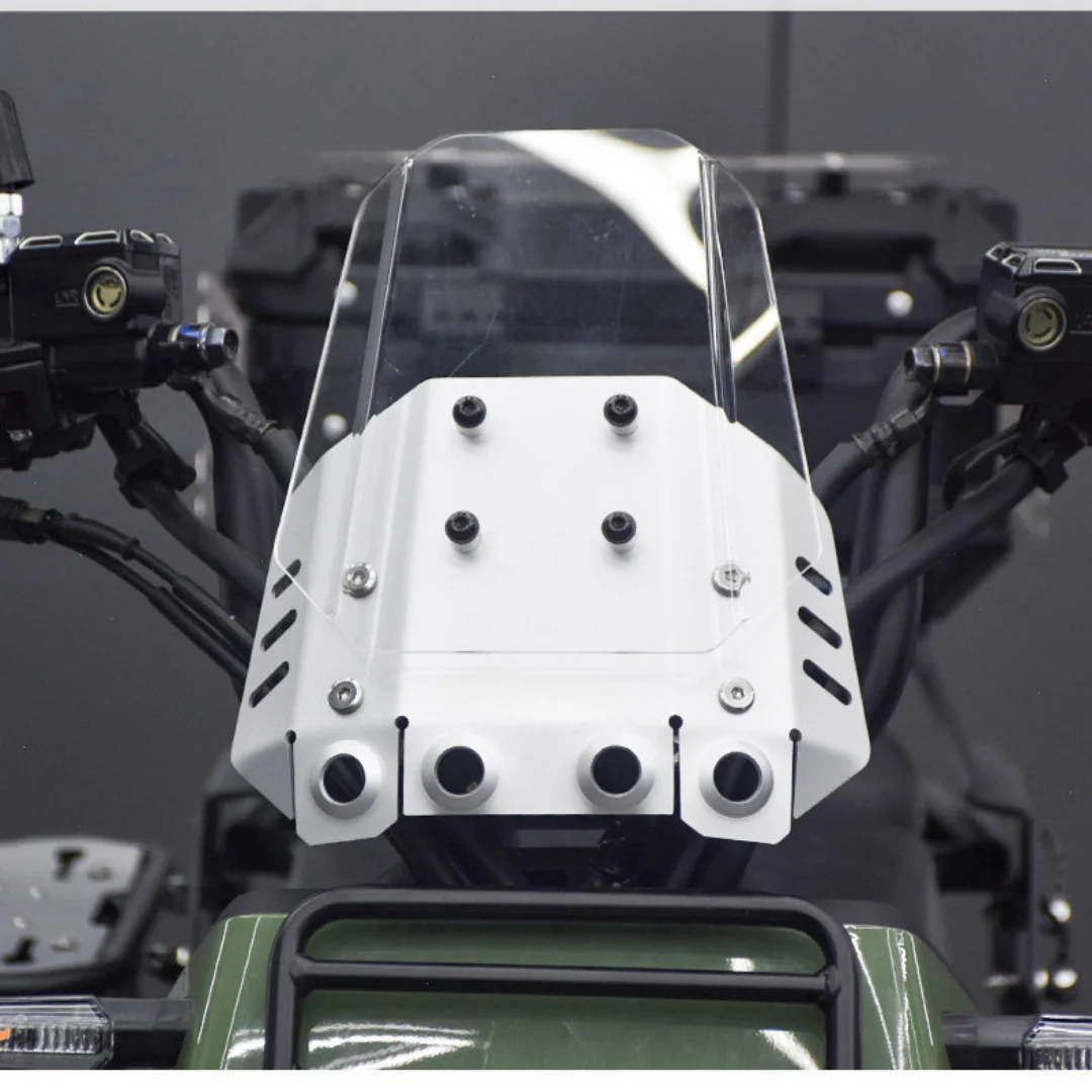 【Good quality】For Honda Square X125 modification: aluminum alloy transparent windshield cover/decorative cover accessories.