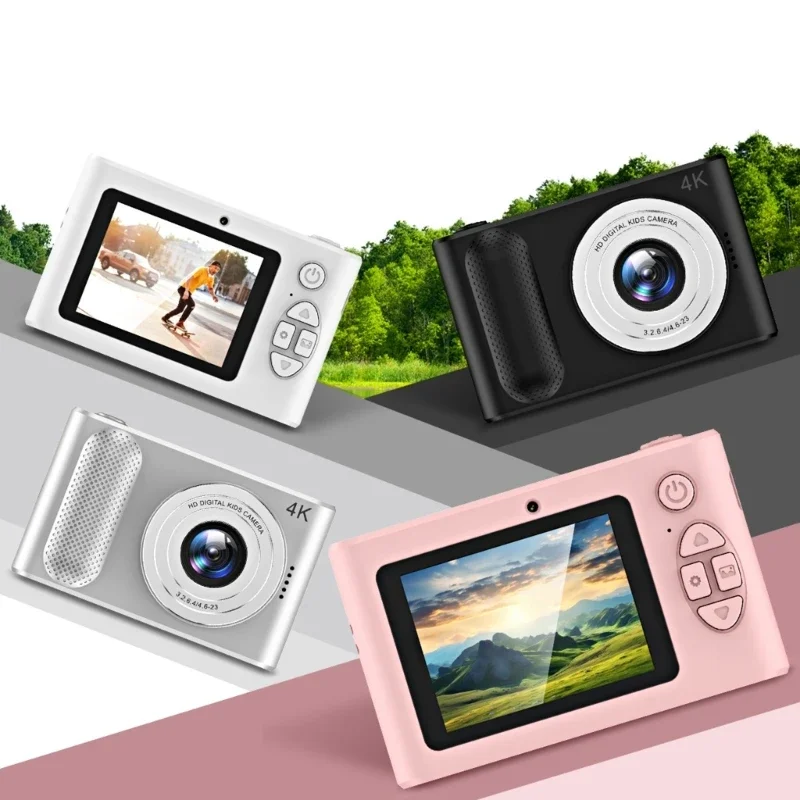 Small Camera CCD Cameras 44MP Double Lens 4K 3280x2160 Digital Camera for Boy Girls Children