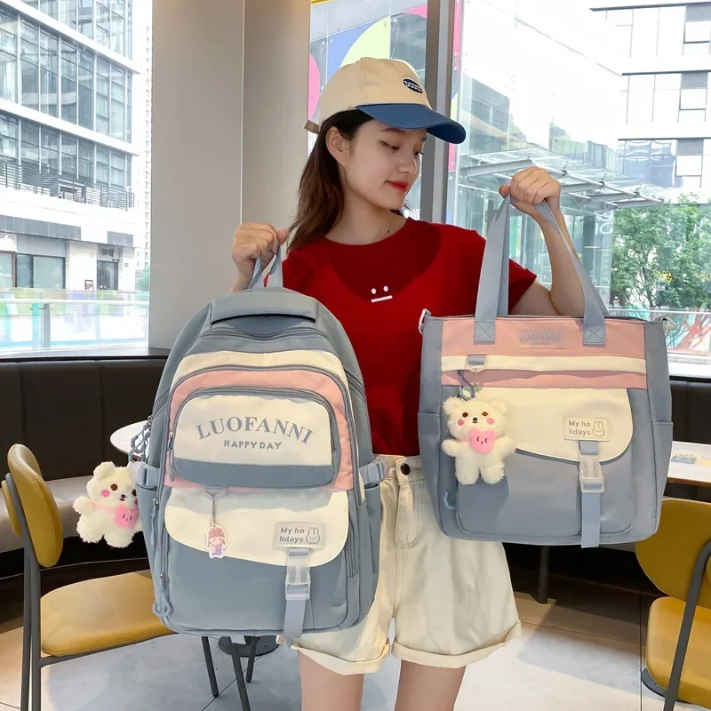 Cute School Backpacks Waterproof Large Capacity Schoolbags for Kids Students Teenagers Fashion Women Casual Travel Shoulder Bags