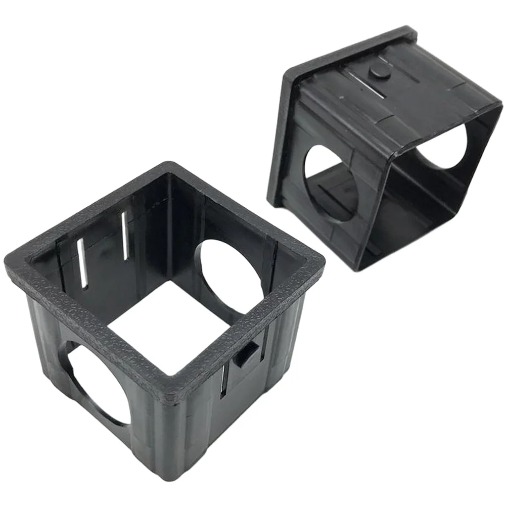 Plastic Square Tube Bushing 60mm to 50mm Black Reducing Sleeve for Indoor Exercise Equipment and Modular Frames