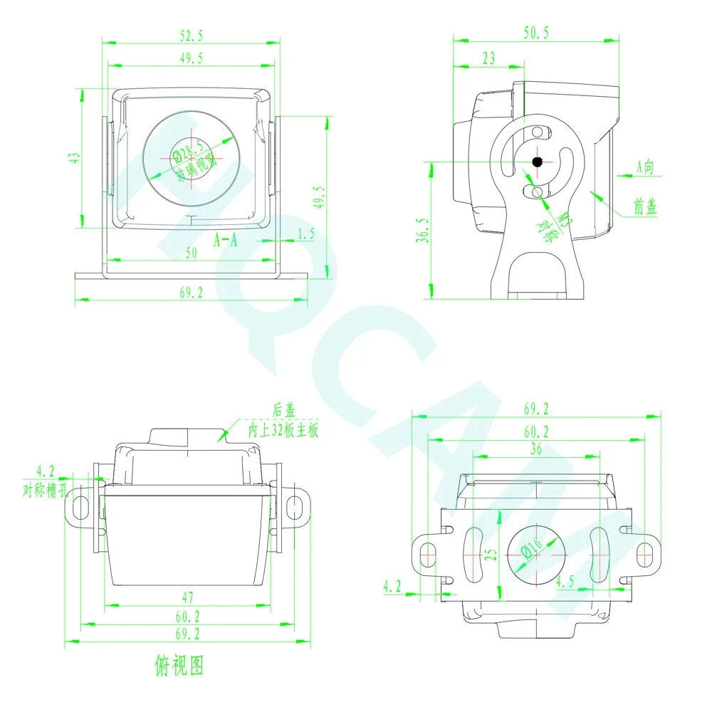 IP65 Mini AHD Telecamera di Sorveglianza di Sicurezza CCTV Esterna Impermeabile Visione Notturna A Infrarossi 1080P 5MP TVI CVI Video Interno Casa Cam