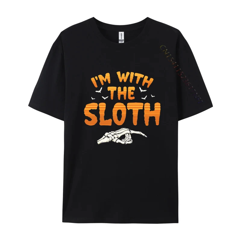 

Im With The Sloth Halloween Couples T-shirt Printed On Tshirts Vintage 2024 New Style Great T Shirts Graphic Shirts Men