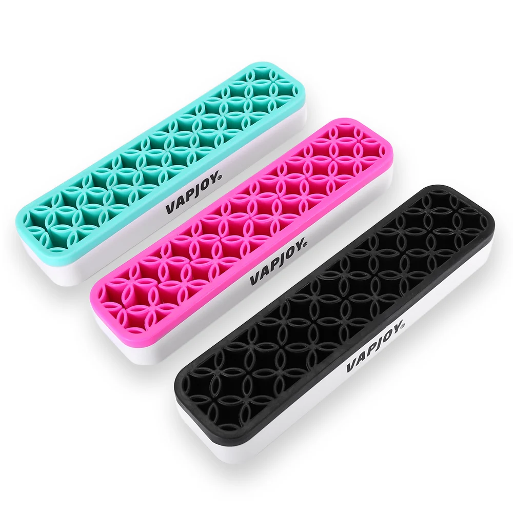 2 Color Silicon Holder Stander Blue /Pink Accessary Tool for Battery/Pen/DIY Tool Display