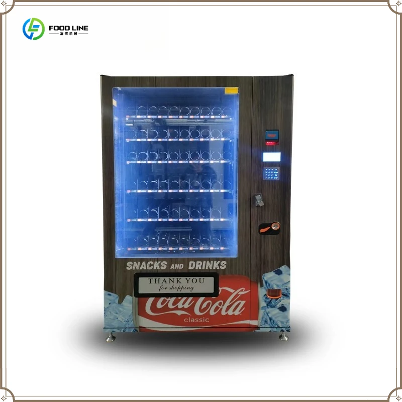 

24/7 Unattended Retail Combo Chips Vending Machine with Refrigerator for Parks and Metro Stations Customized