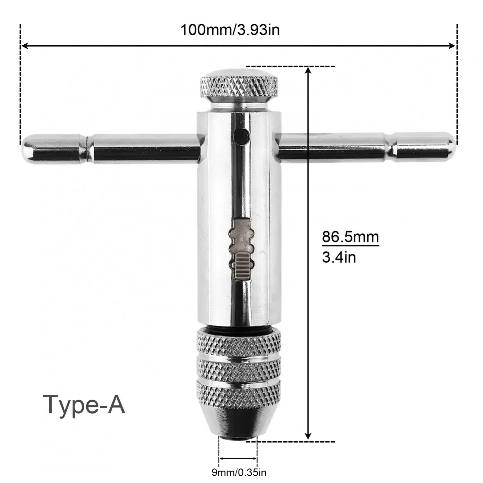 Imagem -03 - Ratchet Tap Wrench com Rosca Máquina Metric Plug Tap e Die Grupo Ferramentas Oficina Mecânica M3-m8 M5-m12 Ajustável