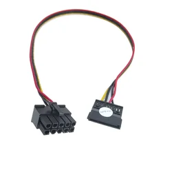 10Pin Socket To SATA Power Supply Cable For SSD HDD Hard Disk Driver Powered By HP Server DL380 G6 G7 Mainboard 18AWG 40cm