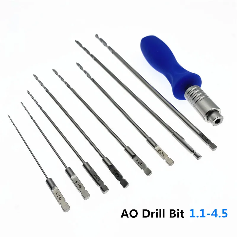 AO Orthopedic Bone Drill Bit Veterinary Orthopedic Surgical Instruments Training tools