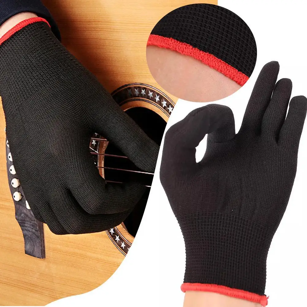 Guitar Gloves For Men Women Guitar Practice Glove Fingertip Protectors for Playing String Instruments Hand Issues and More