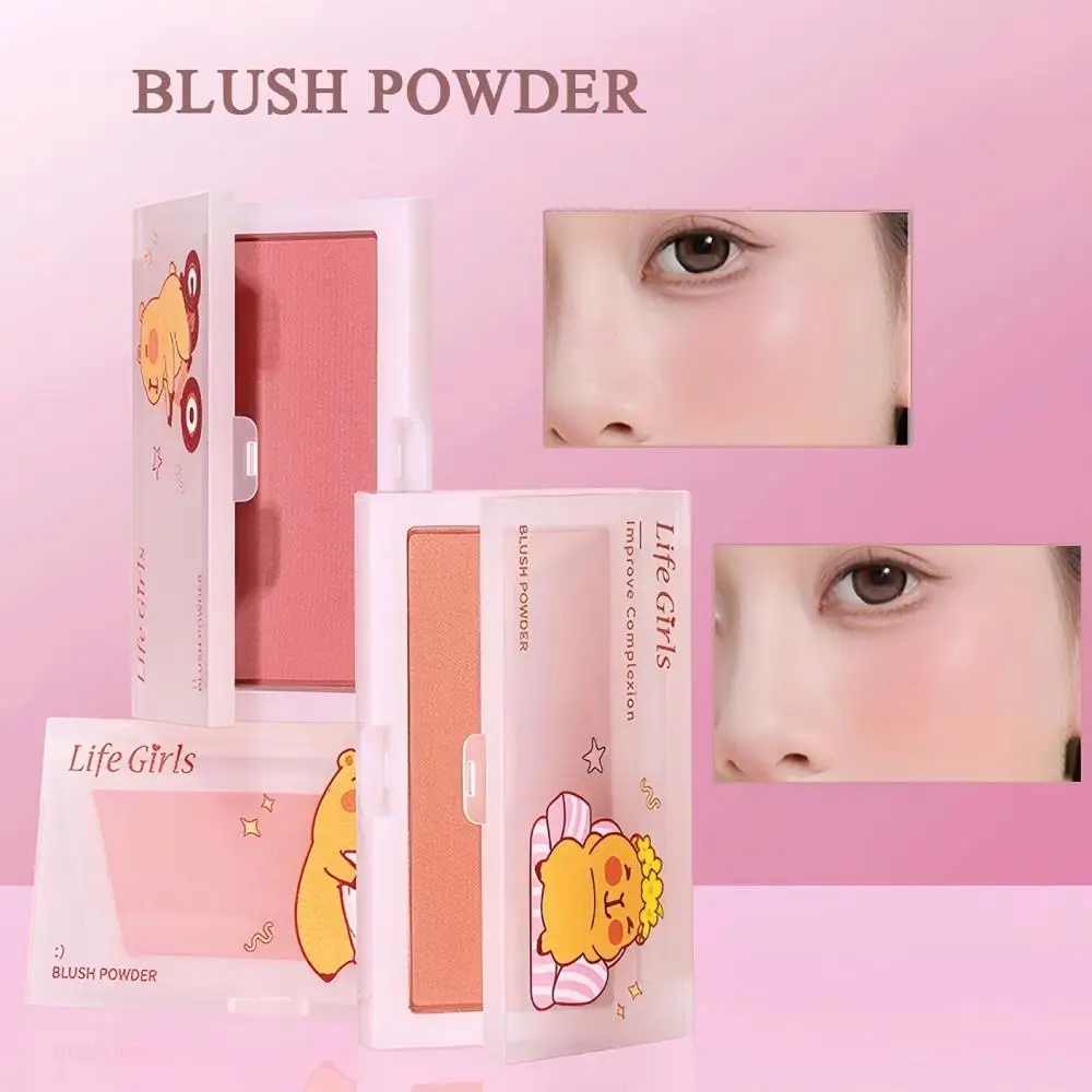 Life Girls Silky Matte Blush Soft Pink Rouge Easy Apply 2-Step Application Perfect for Daily Face Makeup