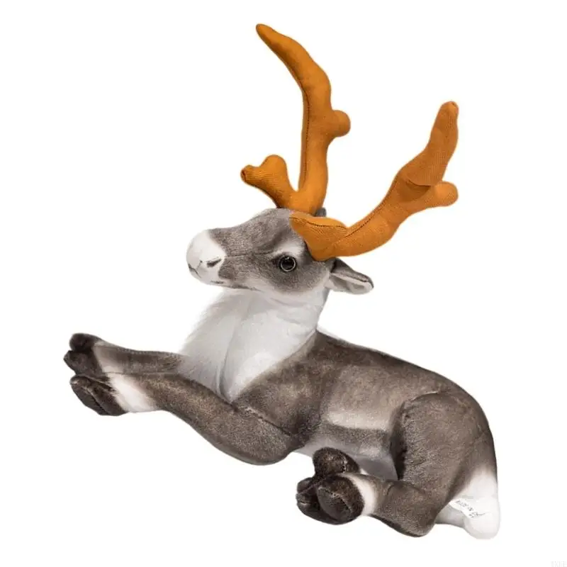 

Реалистичные плюшевые игрушки с изображением лося, мягкие ПП, хлопок, наполнитель, приятная игрушка в виде оленя для детей, для
