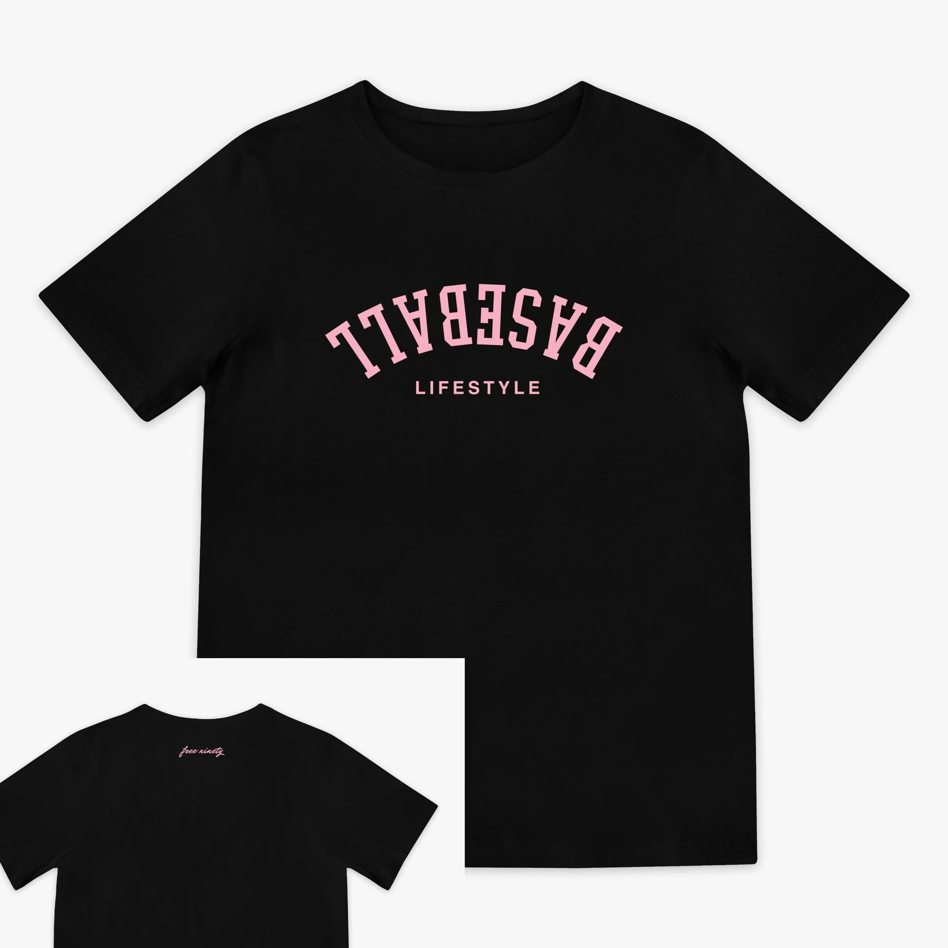 

Summer Men's Baseball Letter Printing Cotton T-shirt Comfortable Breathable Loose Sweat-absorbing Youth T-shirt Fashion Top