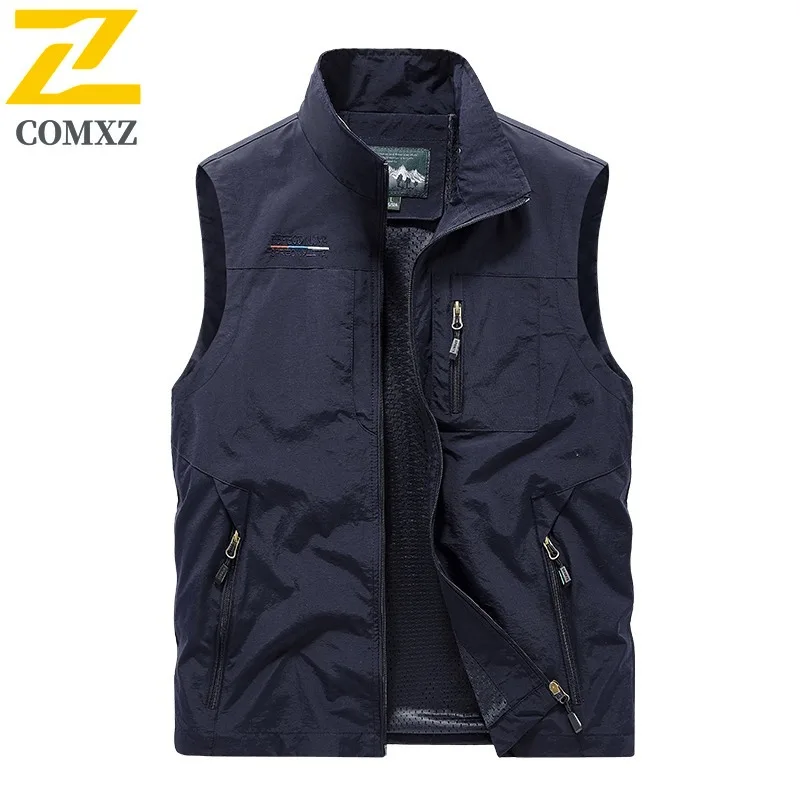 سترة رجالية 3 مواسم متعددة الوظائف فائدة تنفس مصور الصيد سترة بلا أكمام عادية مع للرياضة في الهواء الطلق #3