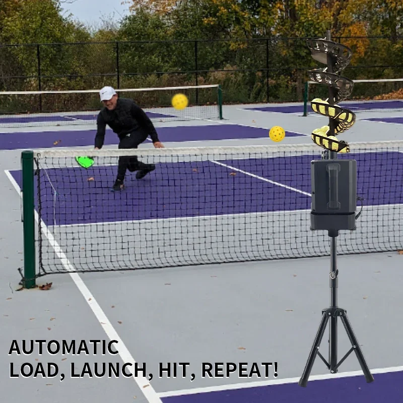 Versatile Pickleball & Tennis Ball Machine Adjustable Serving Angles For Training And Entertainment For Adults
