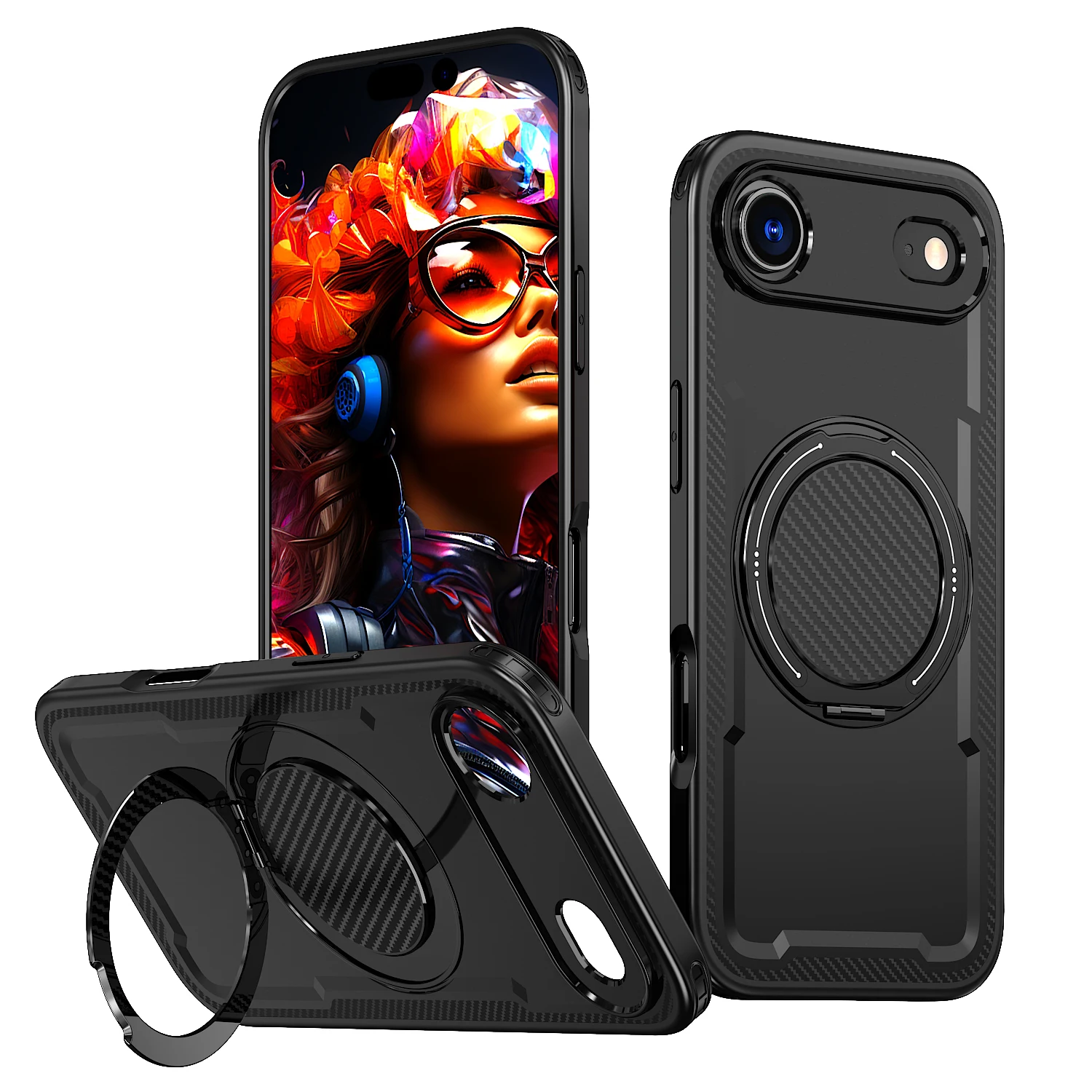 Funda Con Anillo De ProtecciĂłN De Armadura A Prueba De Golpes Para Iphone 17 Air 16 15 Pro Max 14 Plus 13 12 Pro Iphone17 Iphone15 Iphone16
