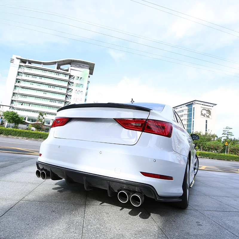 

High Quality Carbon Fiber Car Rear Diffuser Lip A3 2013-2016