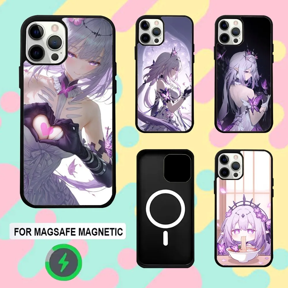

H-Honkai Castorice Star R-Rail Phone Case For iPhone 16e,16,15,14,13,12,11,Plus,Pro,Max,Mini Magsafe Magnetic Wireless Charging