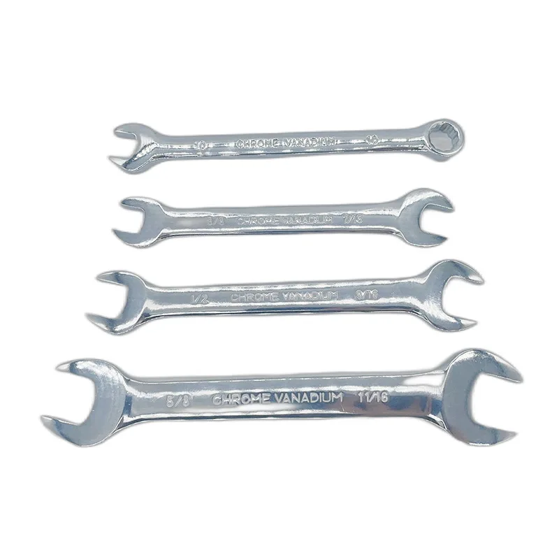 

Набор двойных открытых ключей промышленного класса с зеркальной отделкой, инструменты для ремонта автомобилей, гаечный ключ с двойной головкой