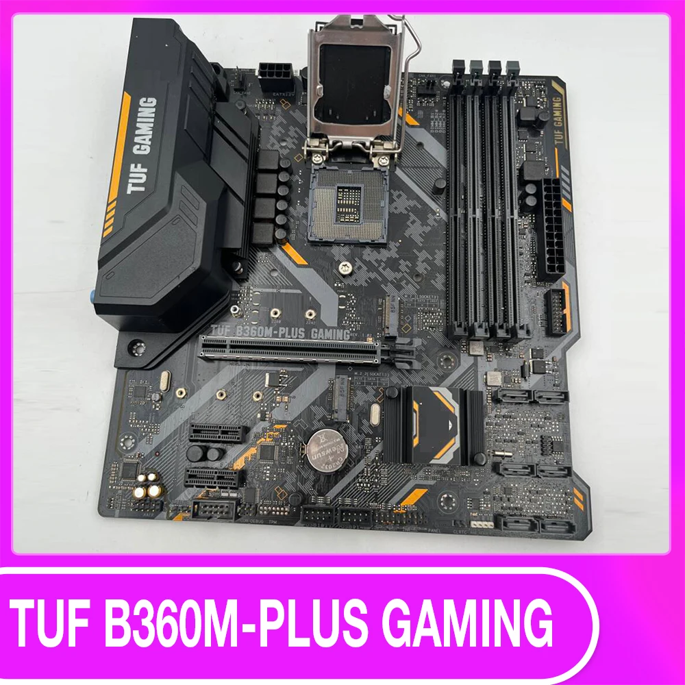 For A-s-u-s Desktop Motherboard LGA1151 4x DDR4 Max 64GB RAM Intel B360 chipset ATX HDMI SATA3 M2 DVI TUF B360 PLUS Gaming