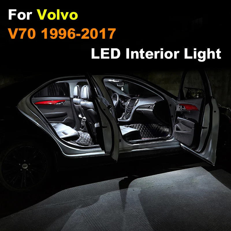 

Canbus Interior LED Light For Volvo V70 1996-2017 Car Vehicle Bulb Dome Map Reading Trunk Lamp Error Free Auto Accessories