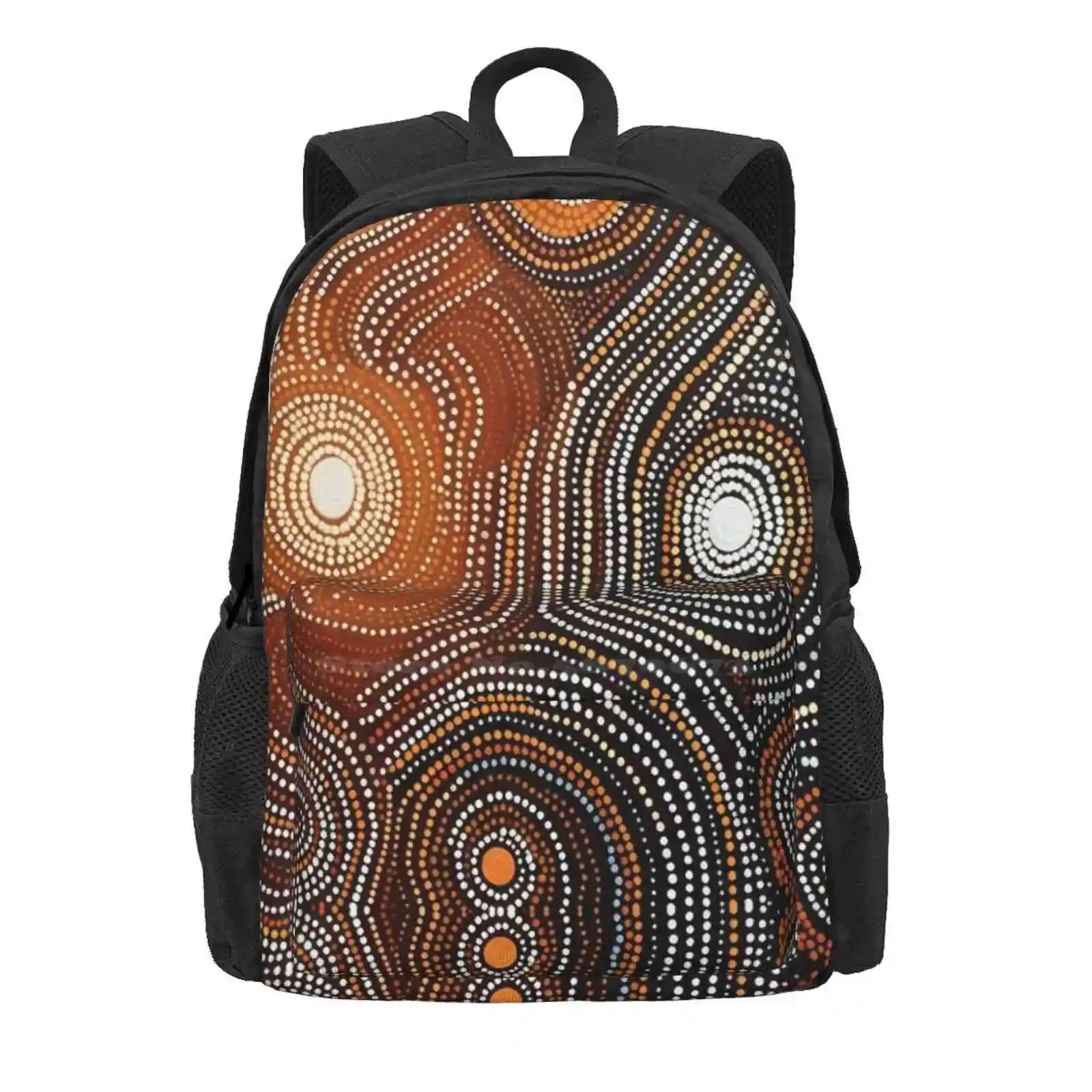 Ancestral Connections Iv: Contemporary Aboriginal Art That Conveys Spirituality And Connection To The Land Hot Sale Schoolbag