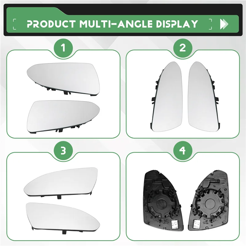 Lensa Kaca Spion Mobil dengan Pemanas untuk Kia Optima 2016-2020 Kaca Spion Mundur-ABQF