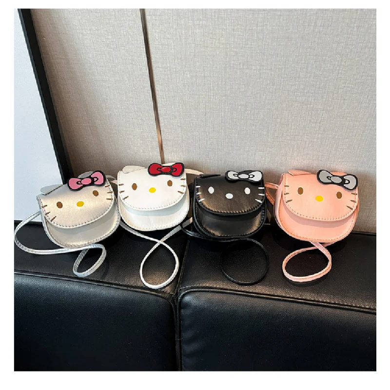 Sanrio Hello Kitty MINI Messenger Bag Cute Cartoon KT Cat Fashion Coin Purse Lipstick Pouch Holiday Gifts