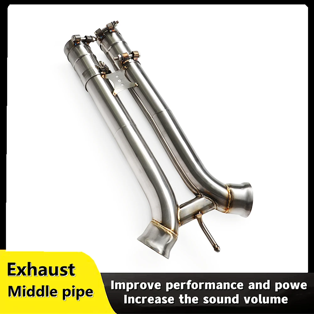 Exhaust middle pipe for Porsche Panamera 971 2.93.0 2017-2023 auto parts  stainless steel  high flow exhaust system