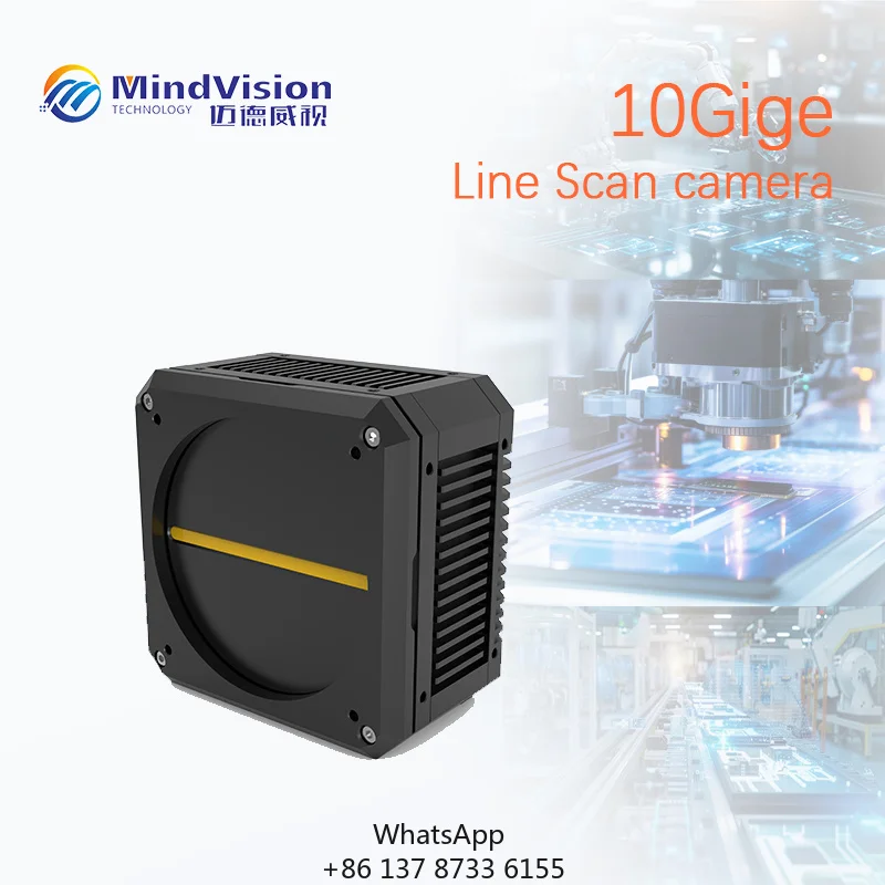 Industrial Line Scan Camera 8192-16384 Pixels 50K-150kHz 10GigE 7um 3.5um 5um Pixel TDI X2-x4 Global Shutter