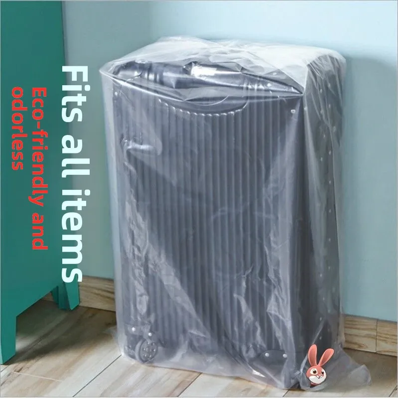Extra Thick Large Travel Luggage Dust Cover Windproof Protection Case Storage Bag Full Wrap 24 Inch Baggage Dust Cover