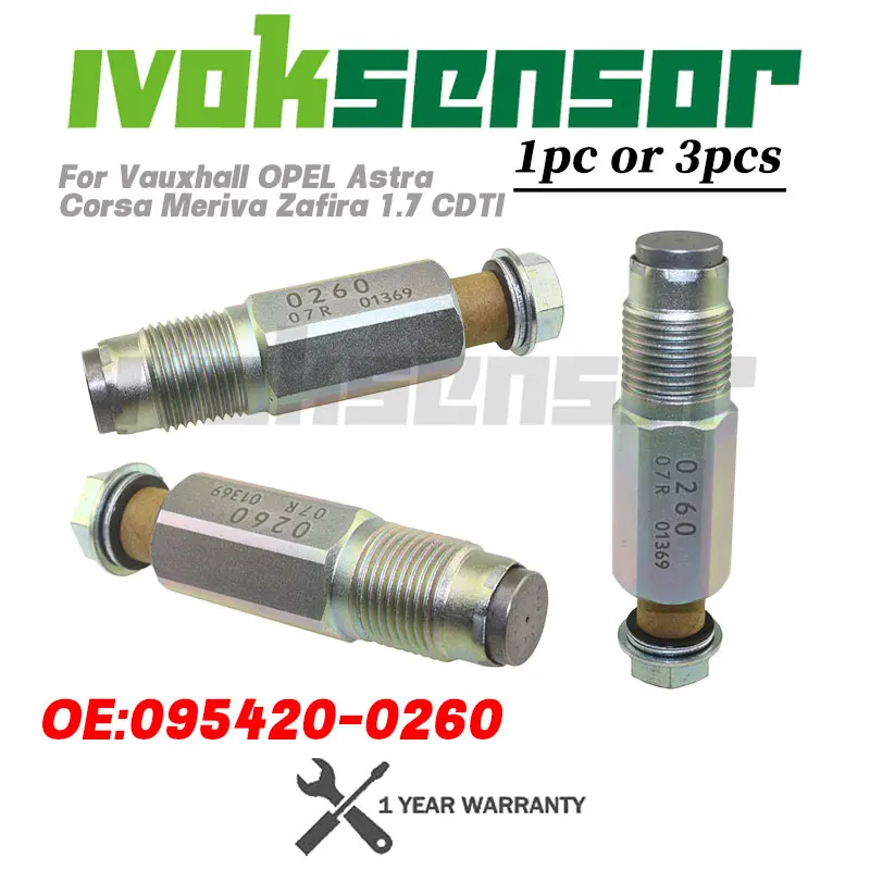 1/3pcs 6C1Q-9H321-AB 095420-0260 Fuel Pressure Limiter Valve For Ford Isuzu Pressure Relief Valve