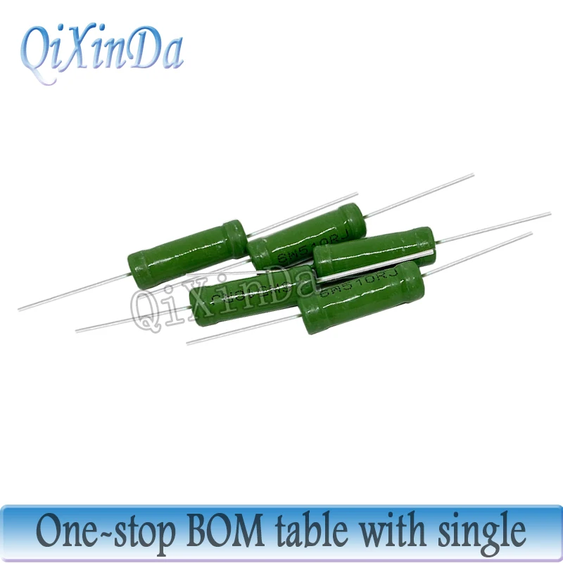 5PCS RX21 6W Wire Wound Resistance 5%1R 10R 100R 470R 1K 10K 12K 15K 15R 22R 24R 27R 30R 33R 51R 220R 330R Resistor RX21-6W